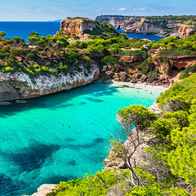 Die Küstenlandschaft Mallorcas bietet eine beeindruckende Vielfalt an traumhaften Stränden, die von ruhigen Buchten bis zu lebhaften Promenaden reicht.